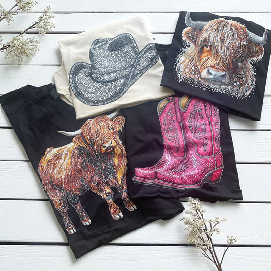 Faux Rhinestone T-shirt