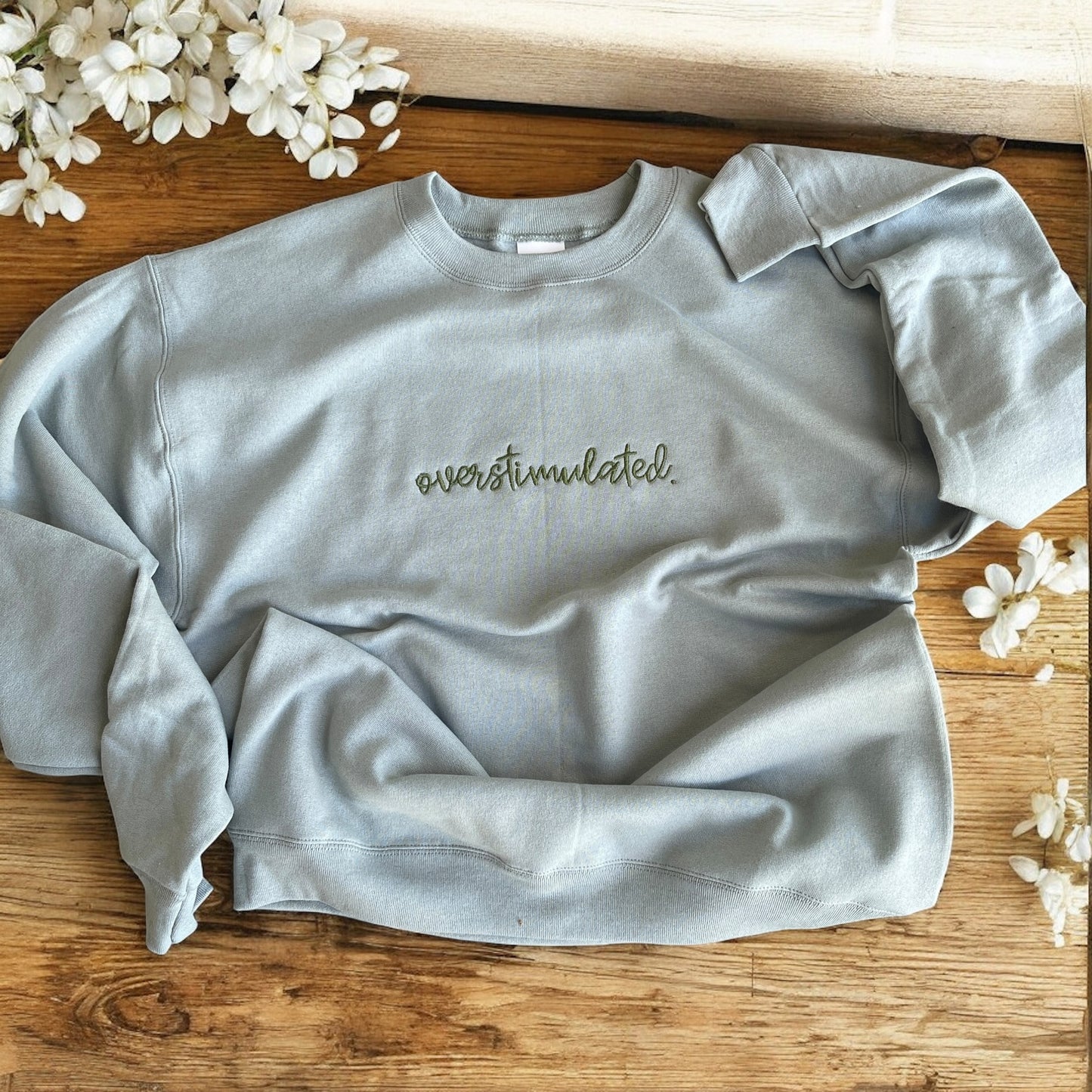 Overstimulated embroidered sweatshirt