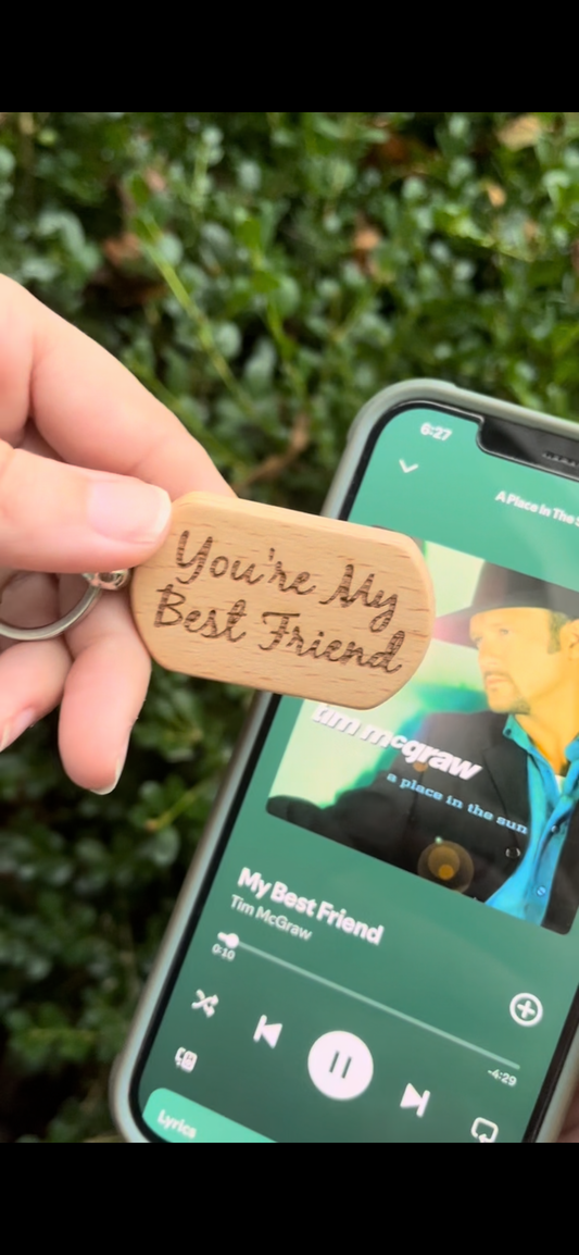 Custom Song Keychain – Personalized with Spotify Code & Date