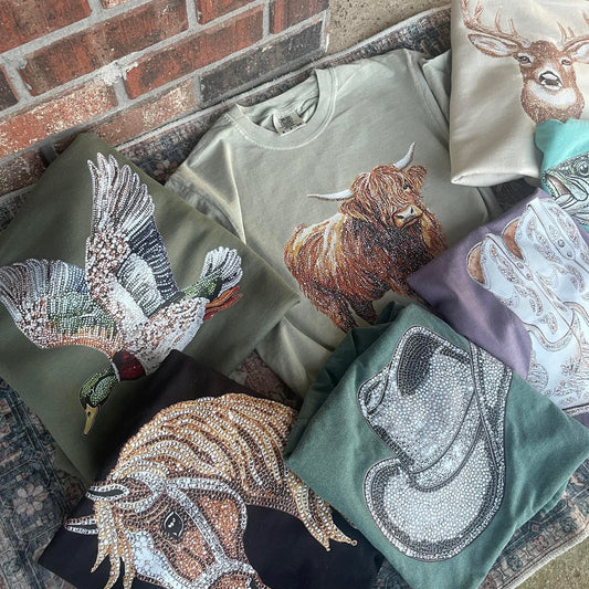 Faux Rhinestone T-shirt