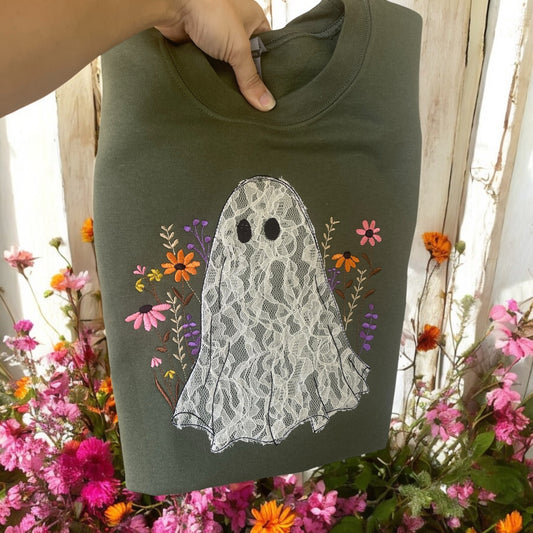 Floral Lace Ghost TSHIRT