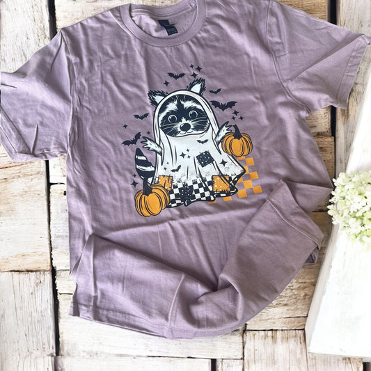 Fall ghost raccoon Tee