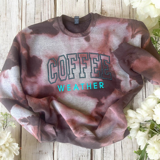 Coffee Weather embroidered sweatshirt