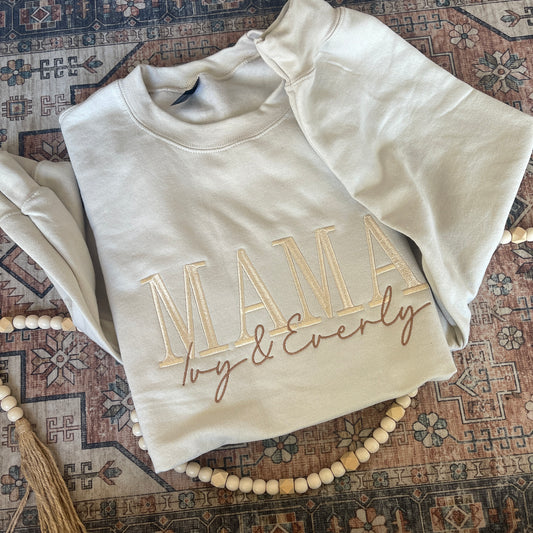 Small town GIRL embroidered sweatshirt