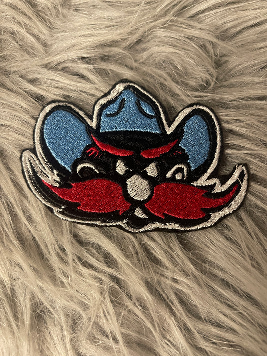 Raiders Mascot Iron on embroidered patch