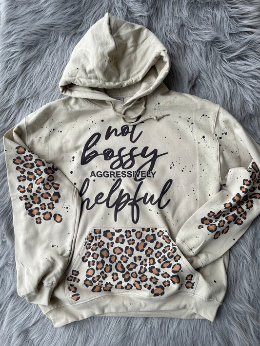 Not Bossy, aggressively helpful Unisex hoodie