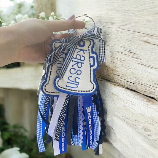 Cheer Megaphone bag tag