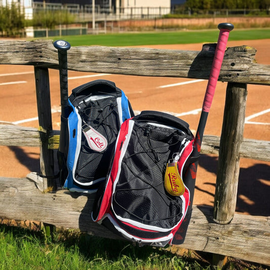 Baseball Softball embroidered bag tags