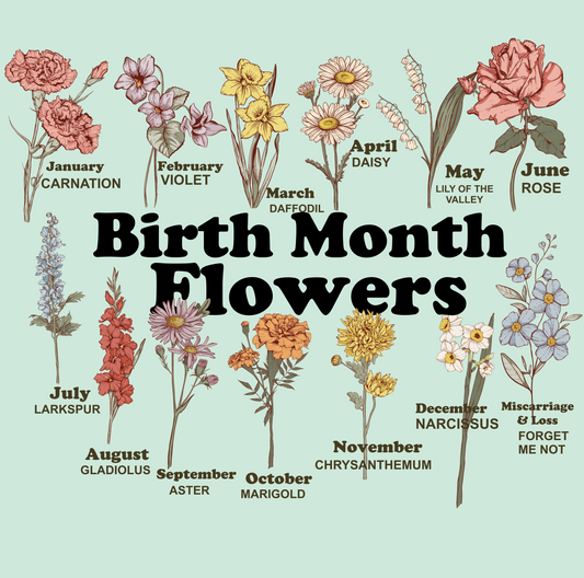 Birth Month Floral Tee