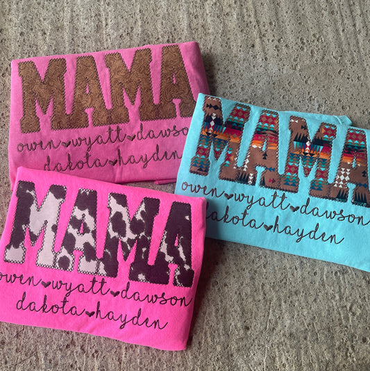 Mama tee customizable