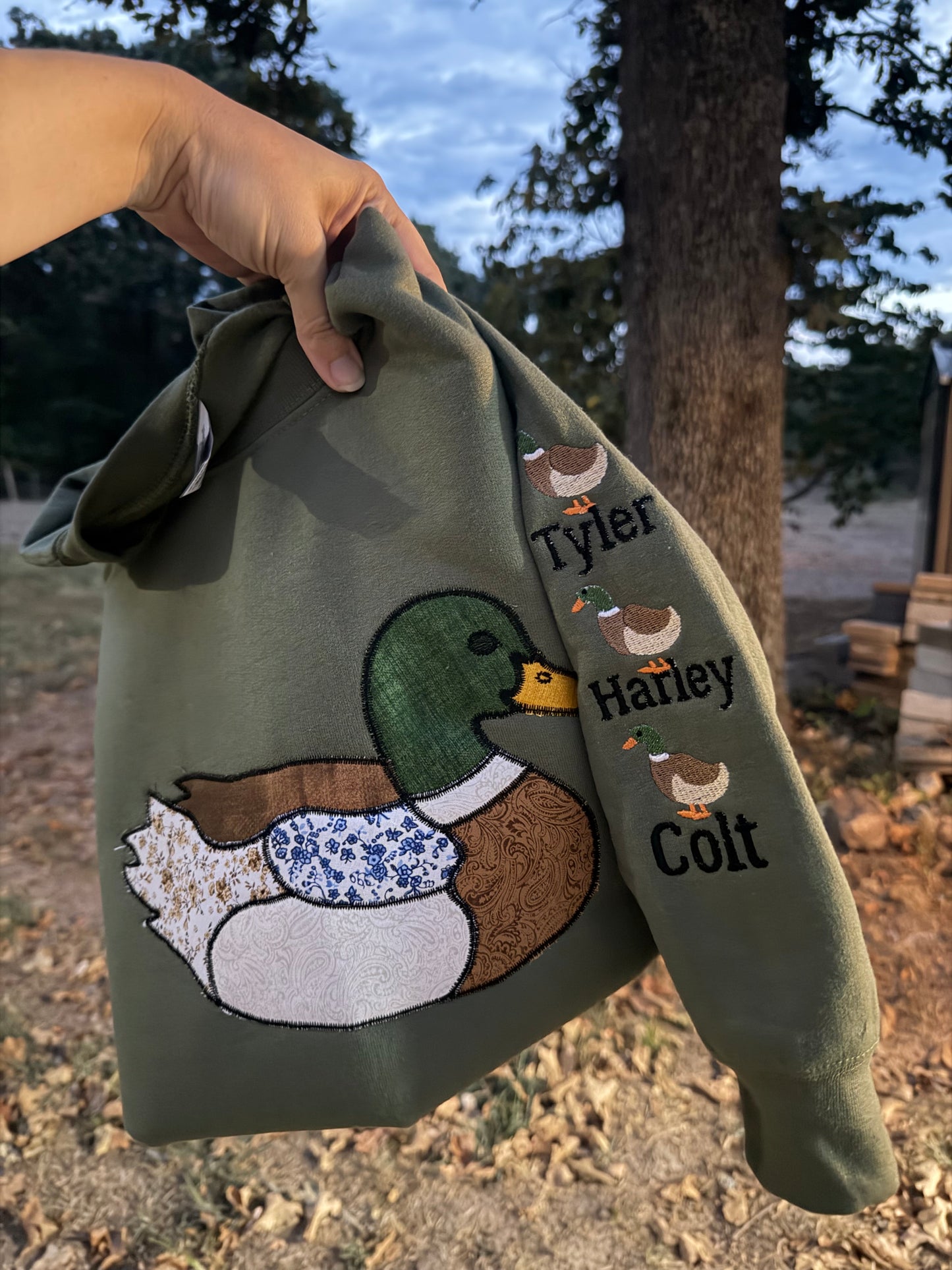 Patchwork mallard duck