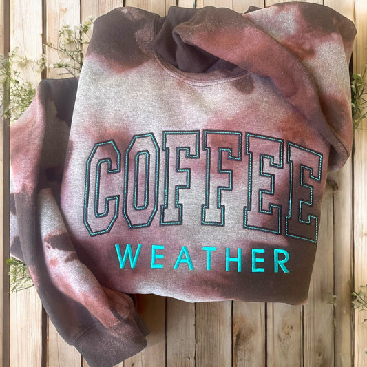 Coffee Weather embroidered sweatshirt