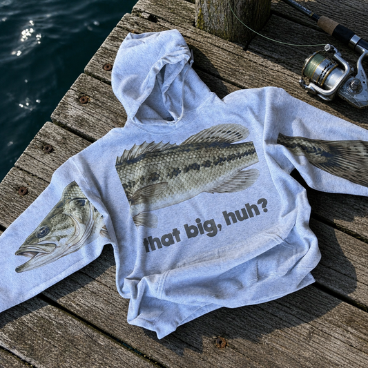 YOUTH CUSTOM Fish Story Hoodie or Sweatshirt M