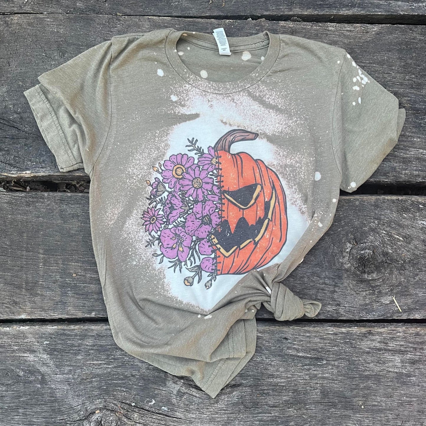 YOUTH Floral Pumpkin T-Shirt
