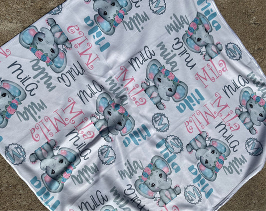 Personalized baby blanket 30”X30” choose your theme