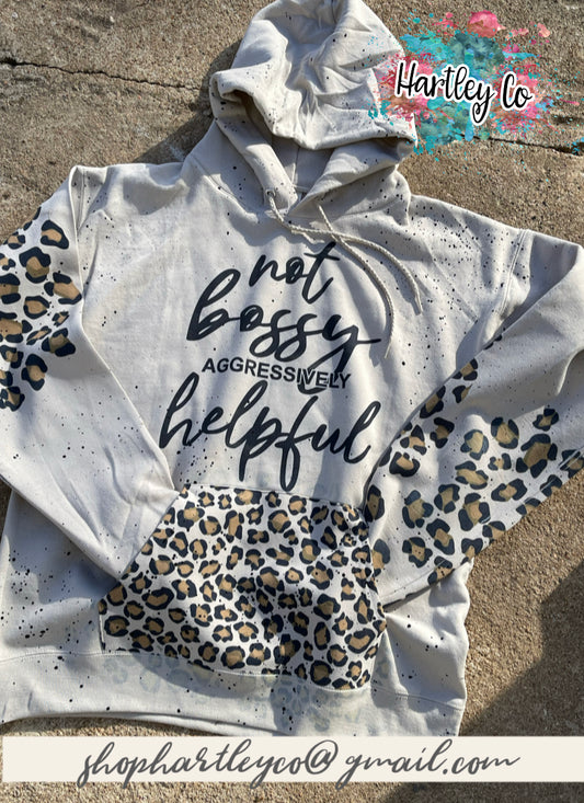 Not Bossy, aggressively helpful Unisex hoodie