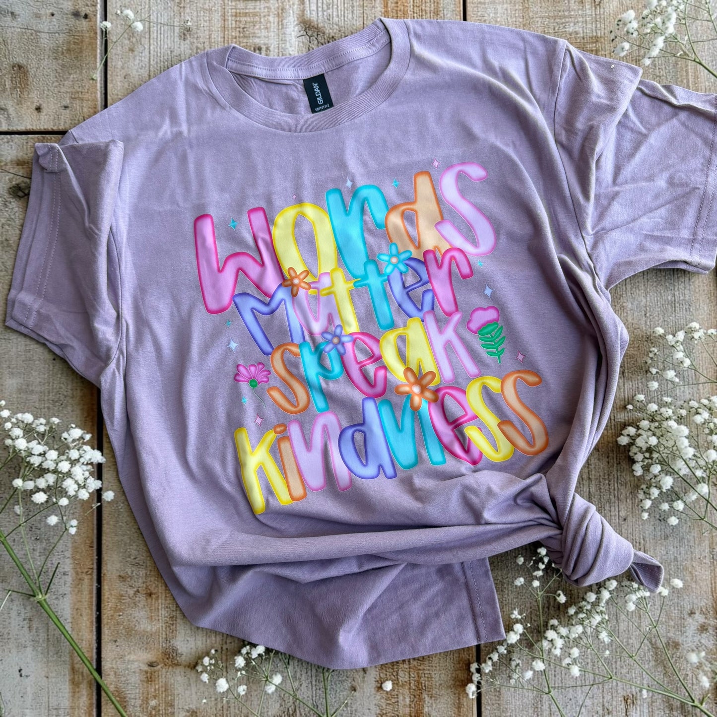 Words Matter, Speak Kindness Graphic Tee