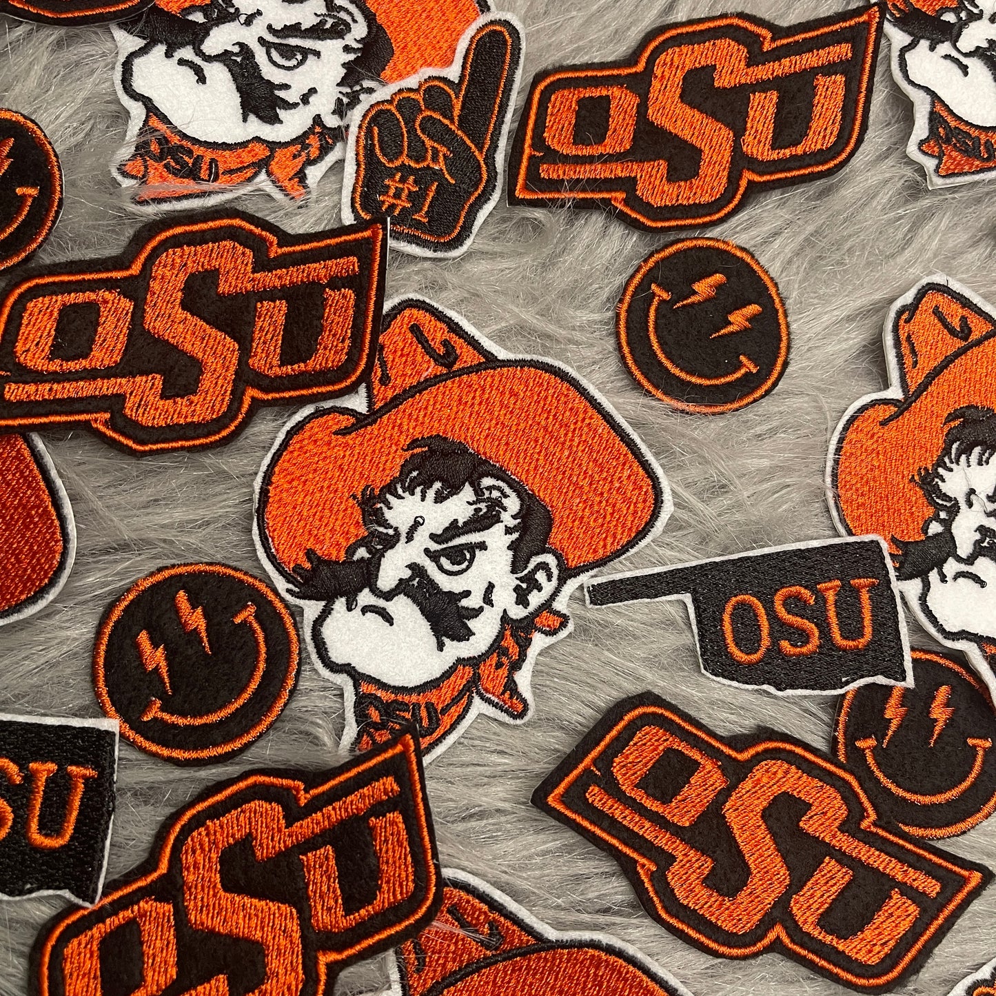 Oklahoma Pokes iron on patch Grab Bag