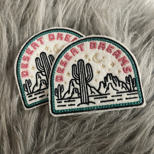 Desert Dreams Iron on embroidered patch