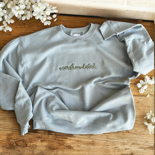 Overstimulated embroidered sweatshirt