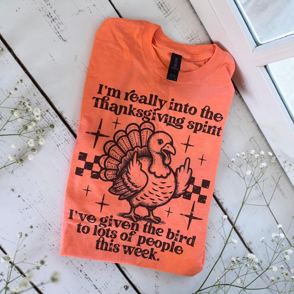 Ready to ship small thanksgiving spirit tee