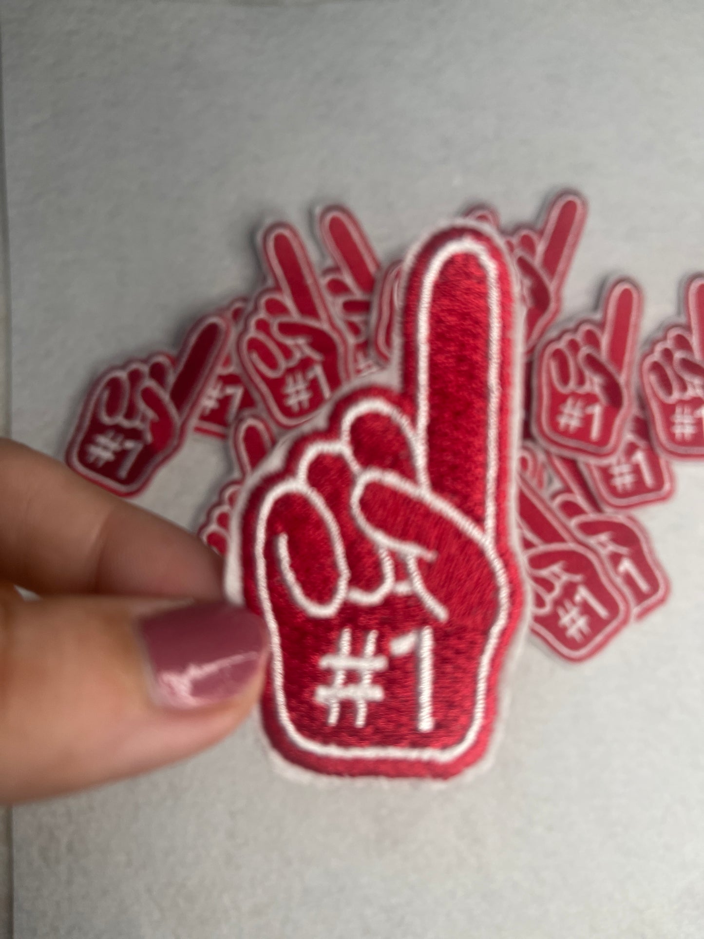 Foam Finger #1 iron on patch