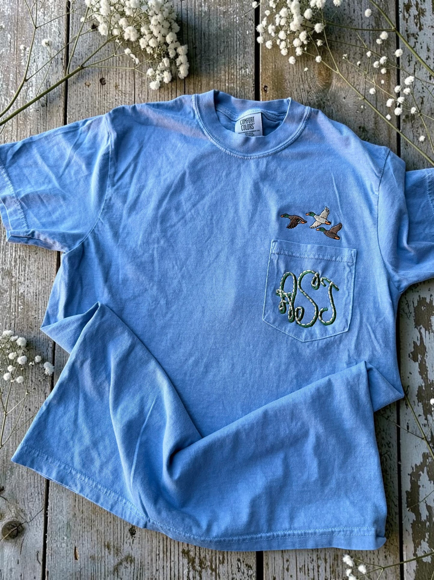 Custom Monogrammed Mallard Pocket Tee