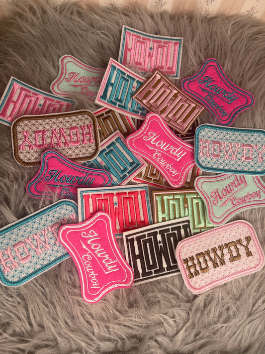 Howdy Grab Bag iron on patch Grab Bag - 50 pieces