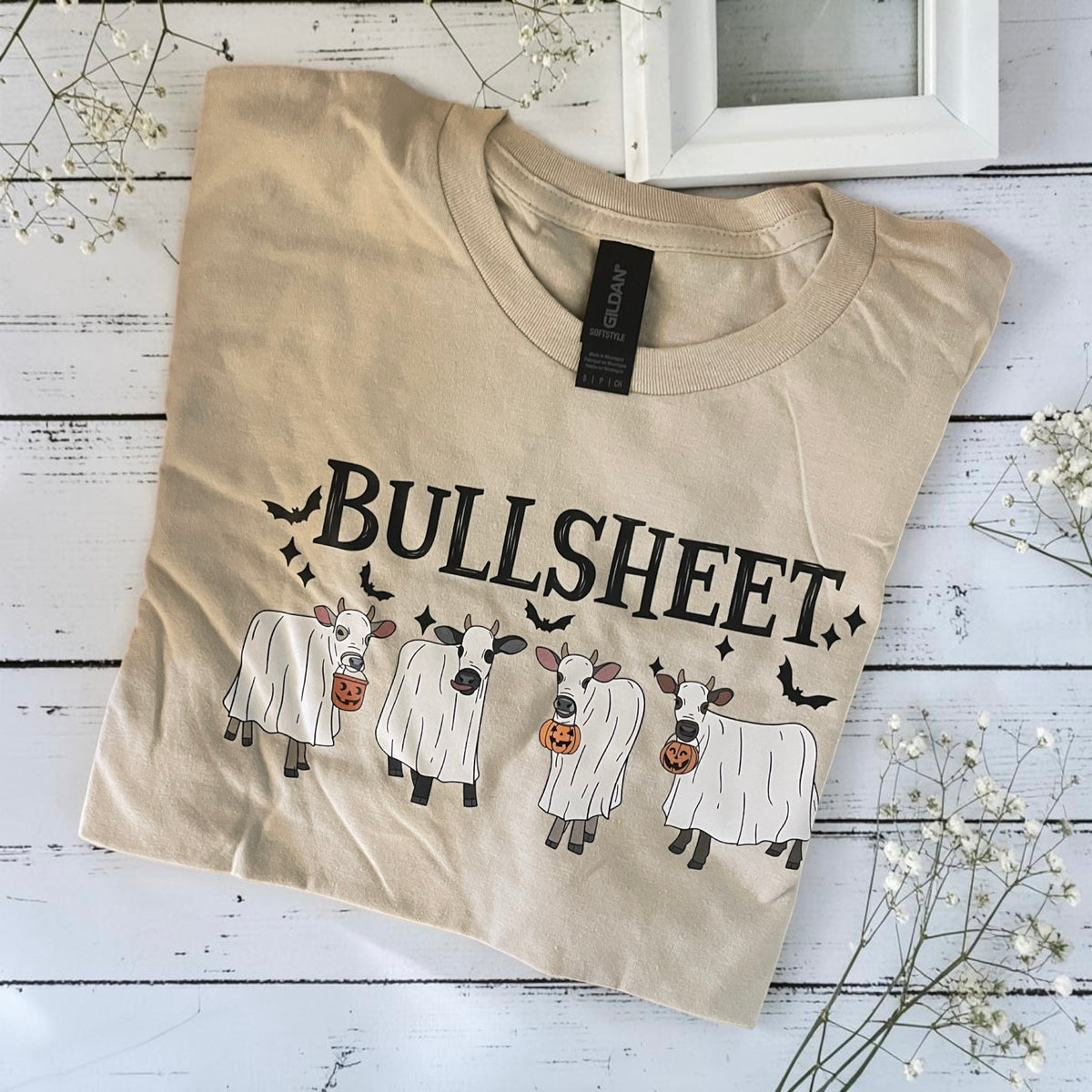 Ready to ship small bullsheet tee