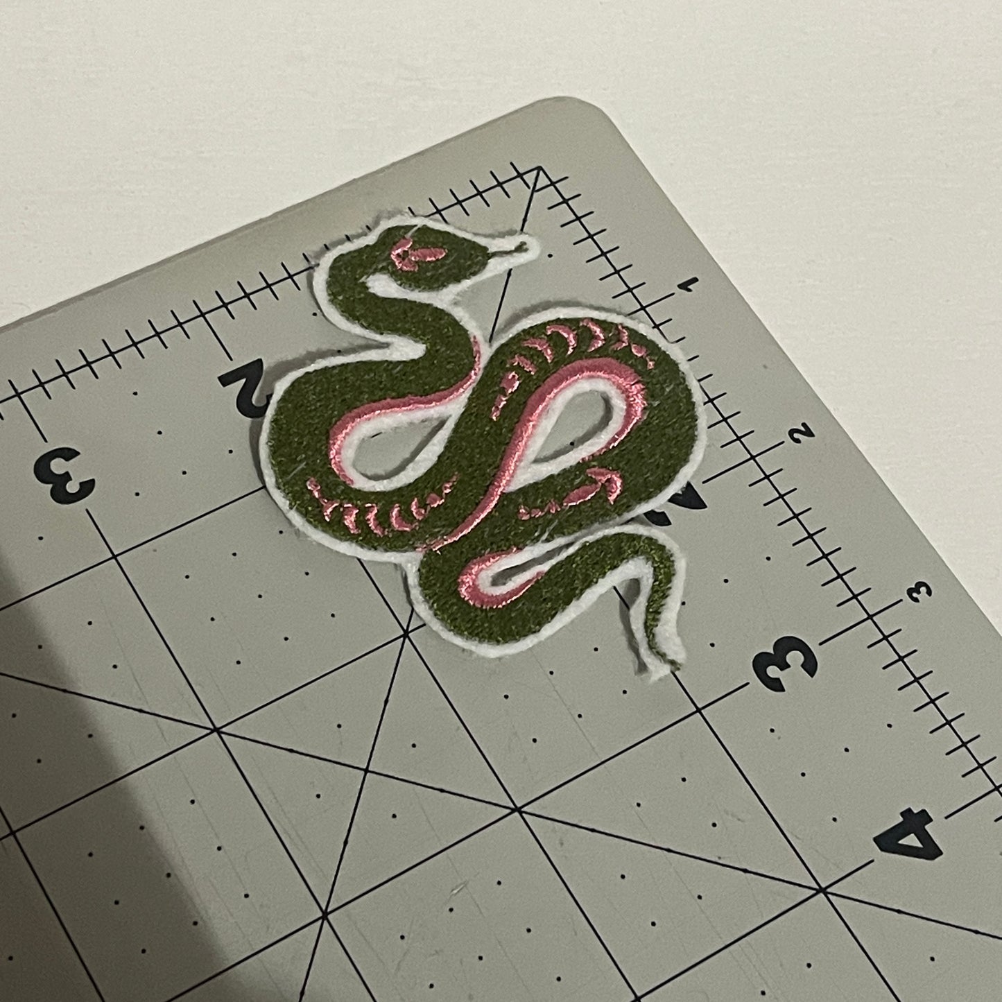 Boho Snake Iron on embroidered patch