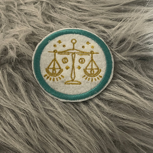 Zodiac Circle design 1 Iron on embroidered patch