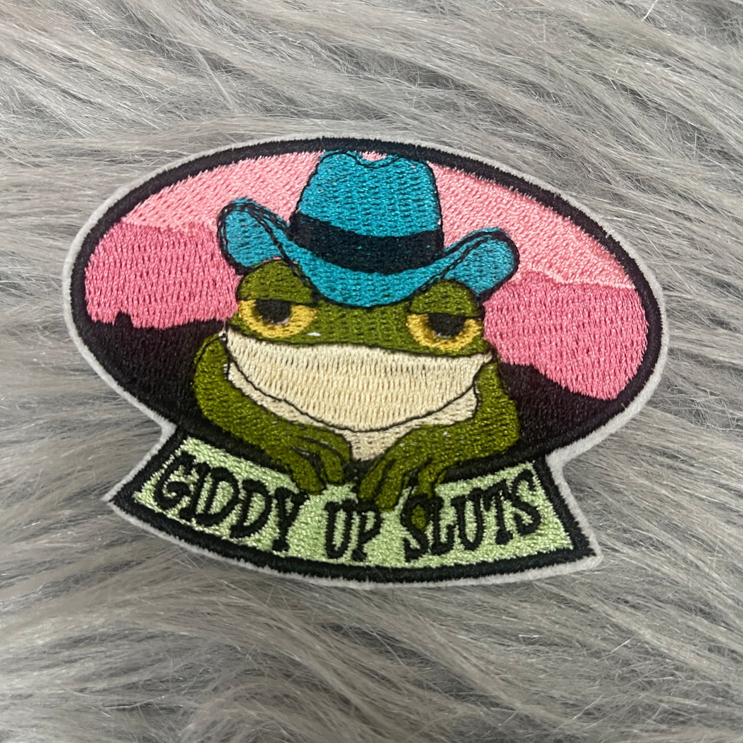 Giddy Up Sluts iron on patch