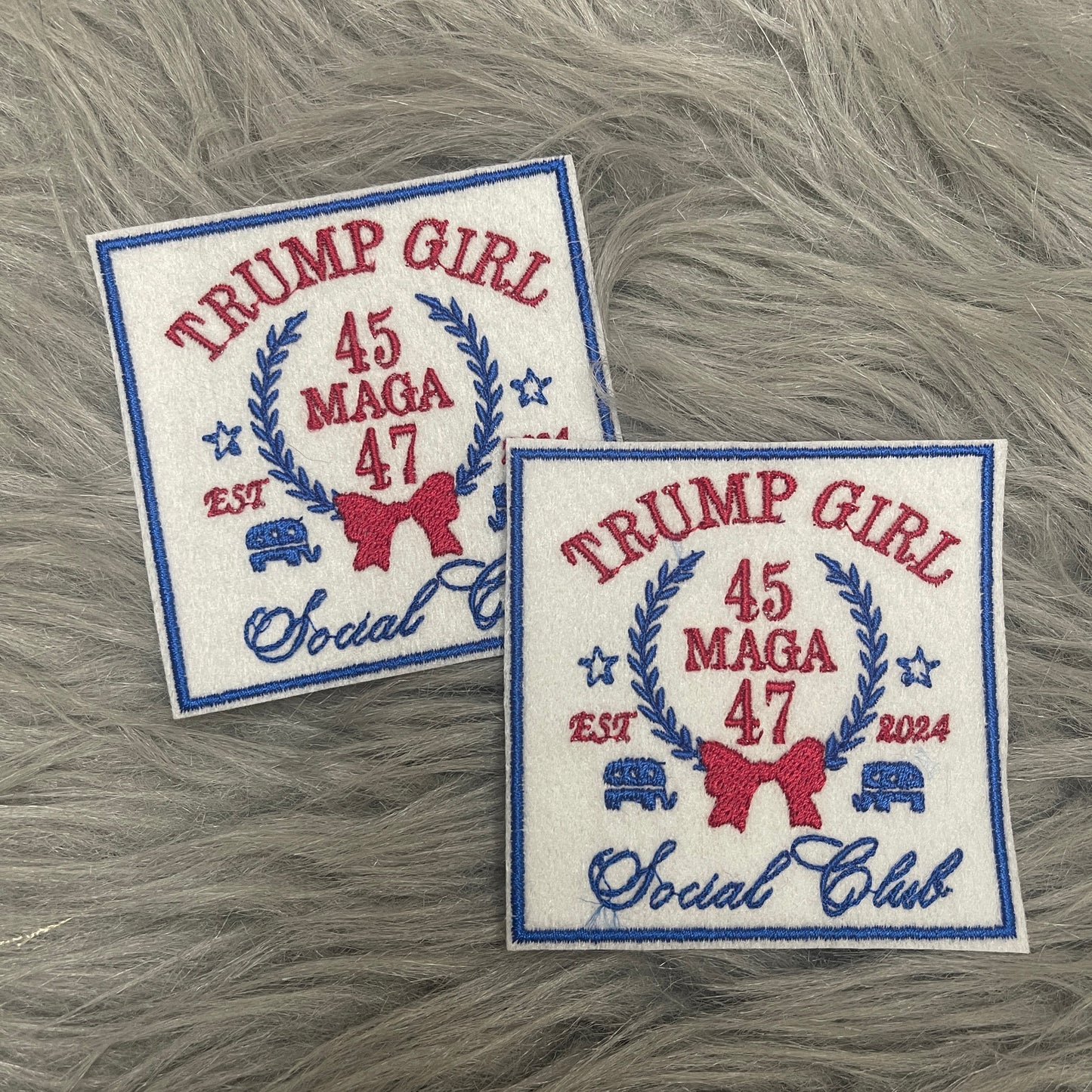 Trump Girl Coquet iron on patch