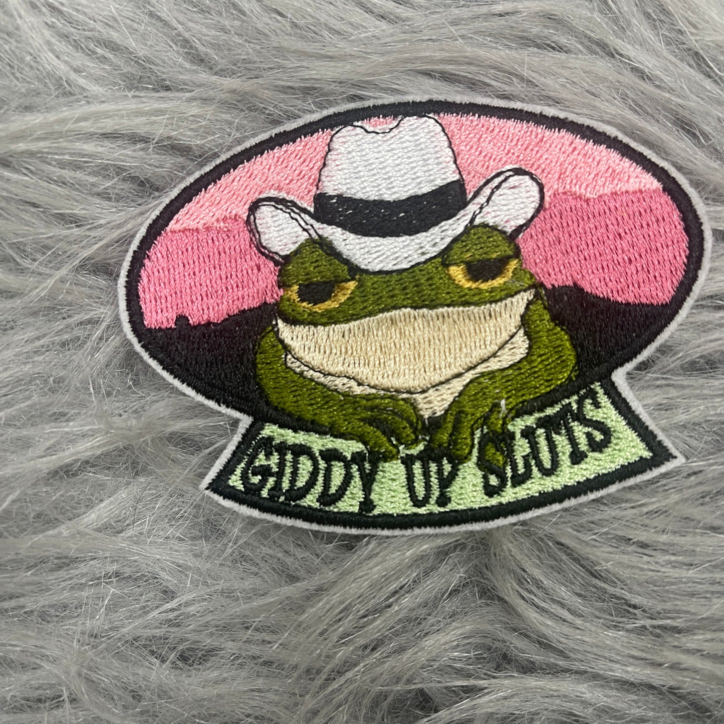 Giddy Up Sluts iron on patch