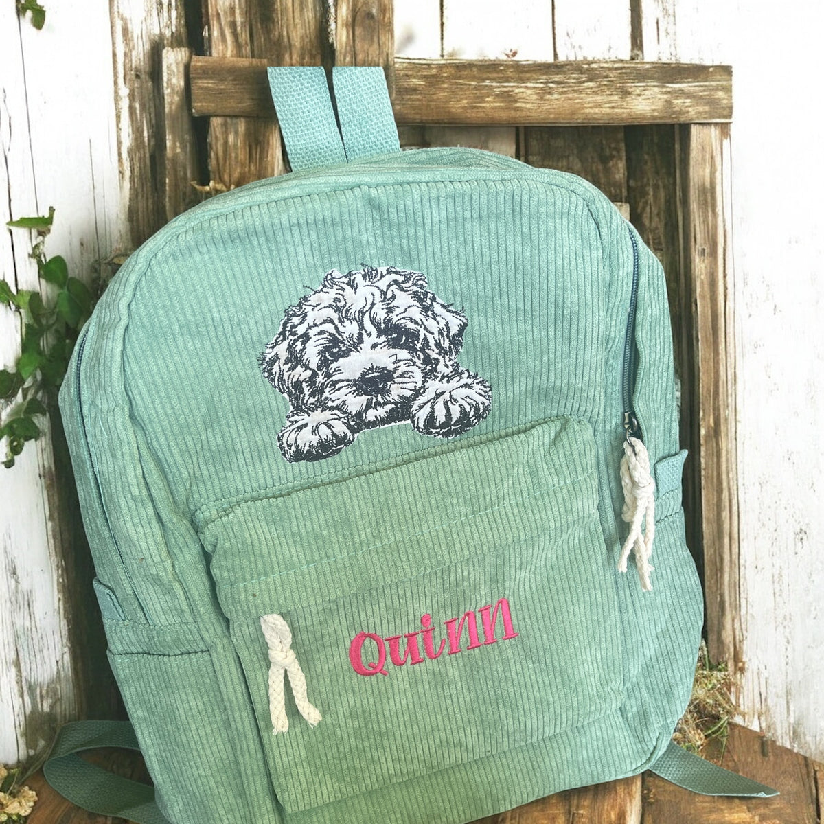 Embroidered Backpack