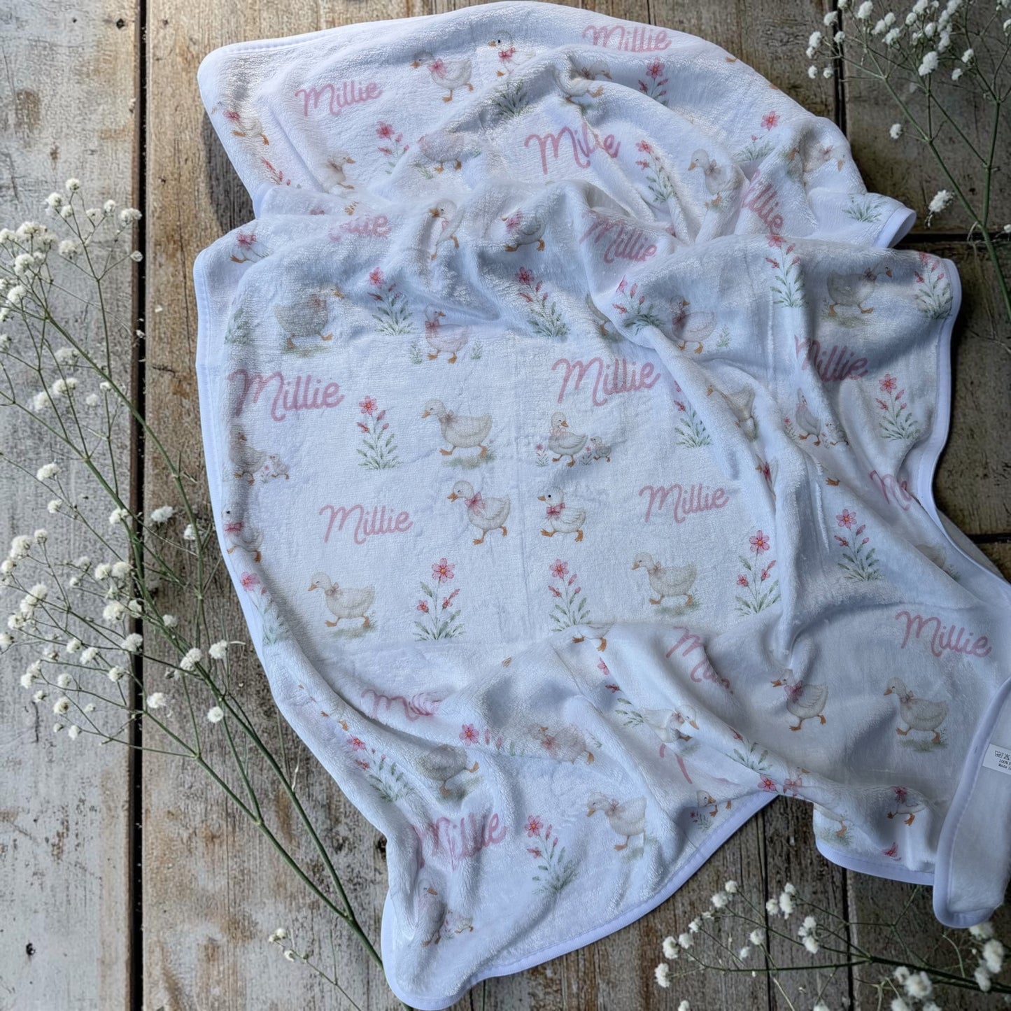 Personalized baby blanket 30”X30” choose your theme