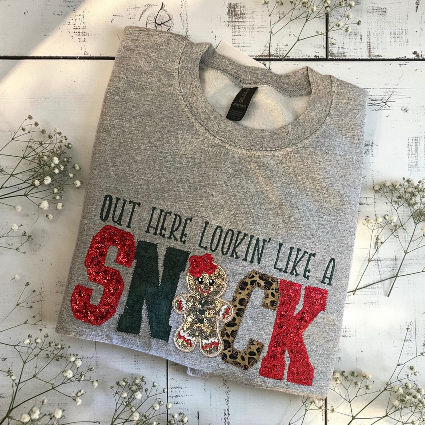 Ready to ship small out here lookin’ like a SNACK sweatshirt