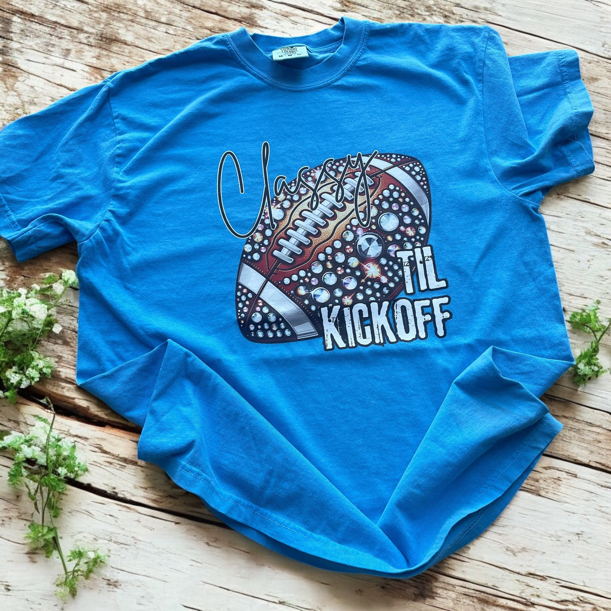 YOUTH Classy Till Kickoff faux rhinestone Tee