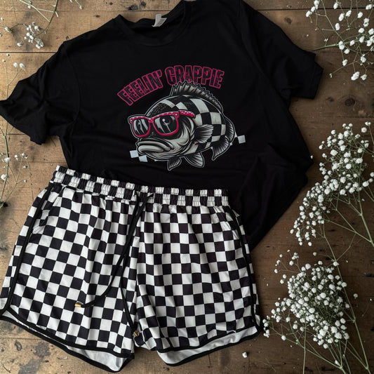 Feeling Crappie blk/white MAMA OUTFIT SET- PRE ORDER closes 6/10 3 week tat