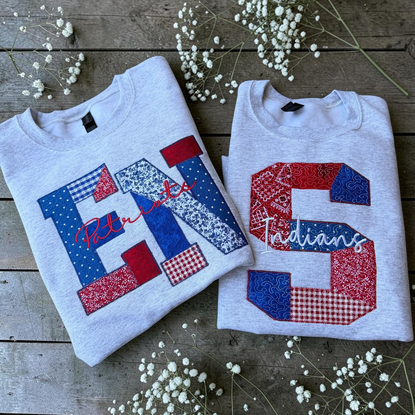 CUSTOM Patchwork Appliqué Sweatshirt