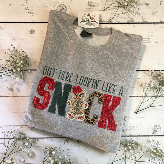 Ready to ship XL out here lookin’ like a SNACK sweatshirt
