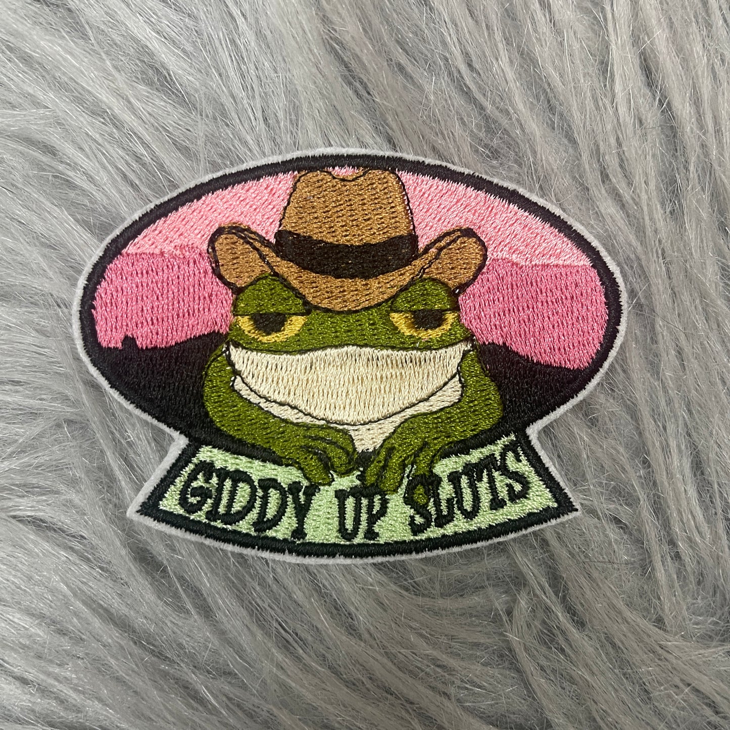 Giddy Up Sluts iron on patch