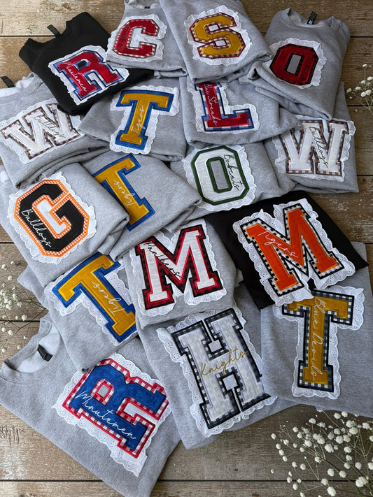 Varsity Appliqué Team Crewneck