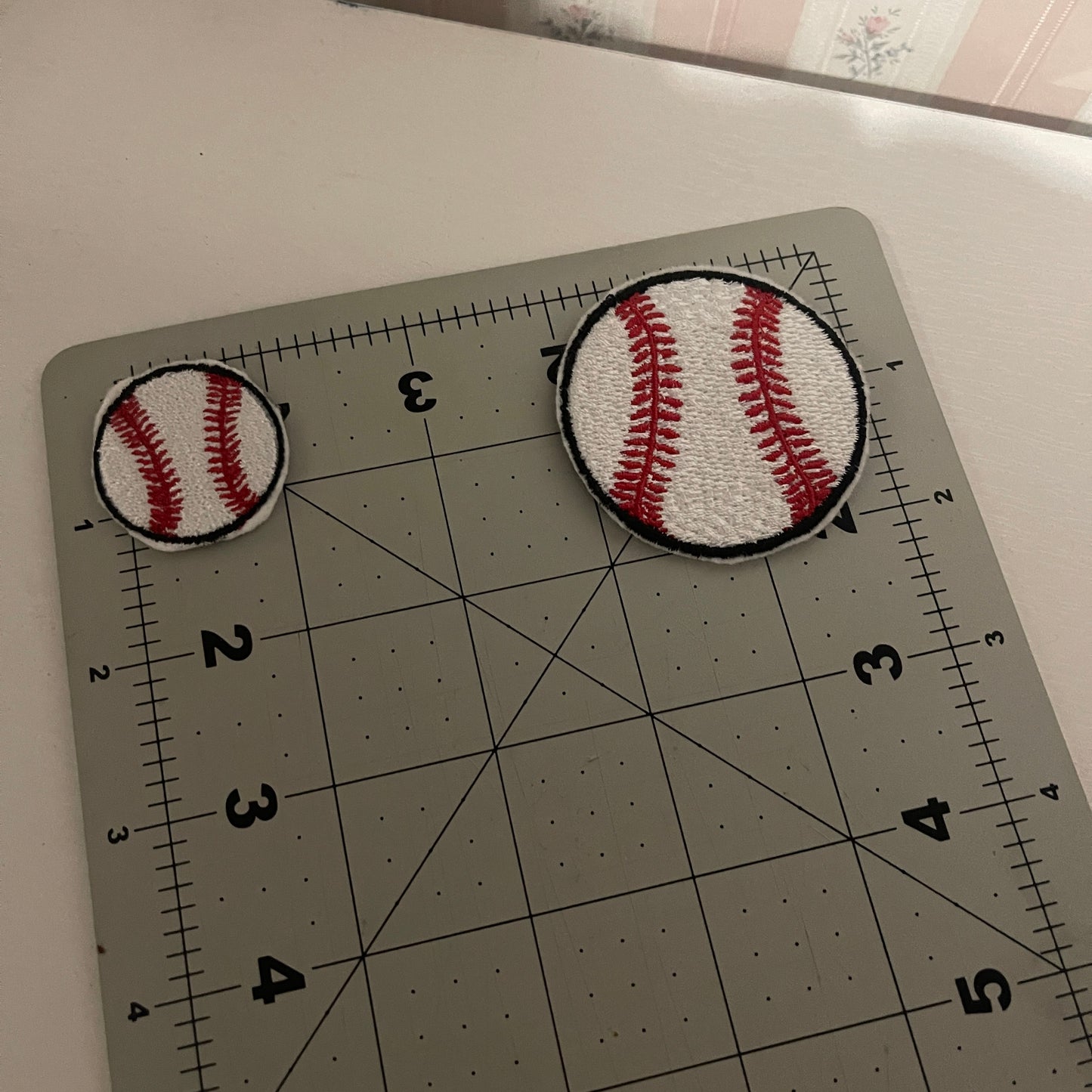 Baseball Iron on embroidered patch