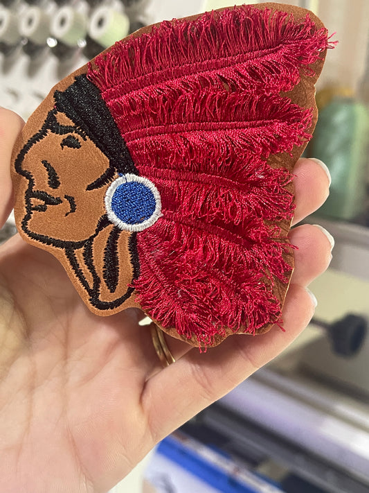 Indian Fringe iron on embroidered patch
