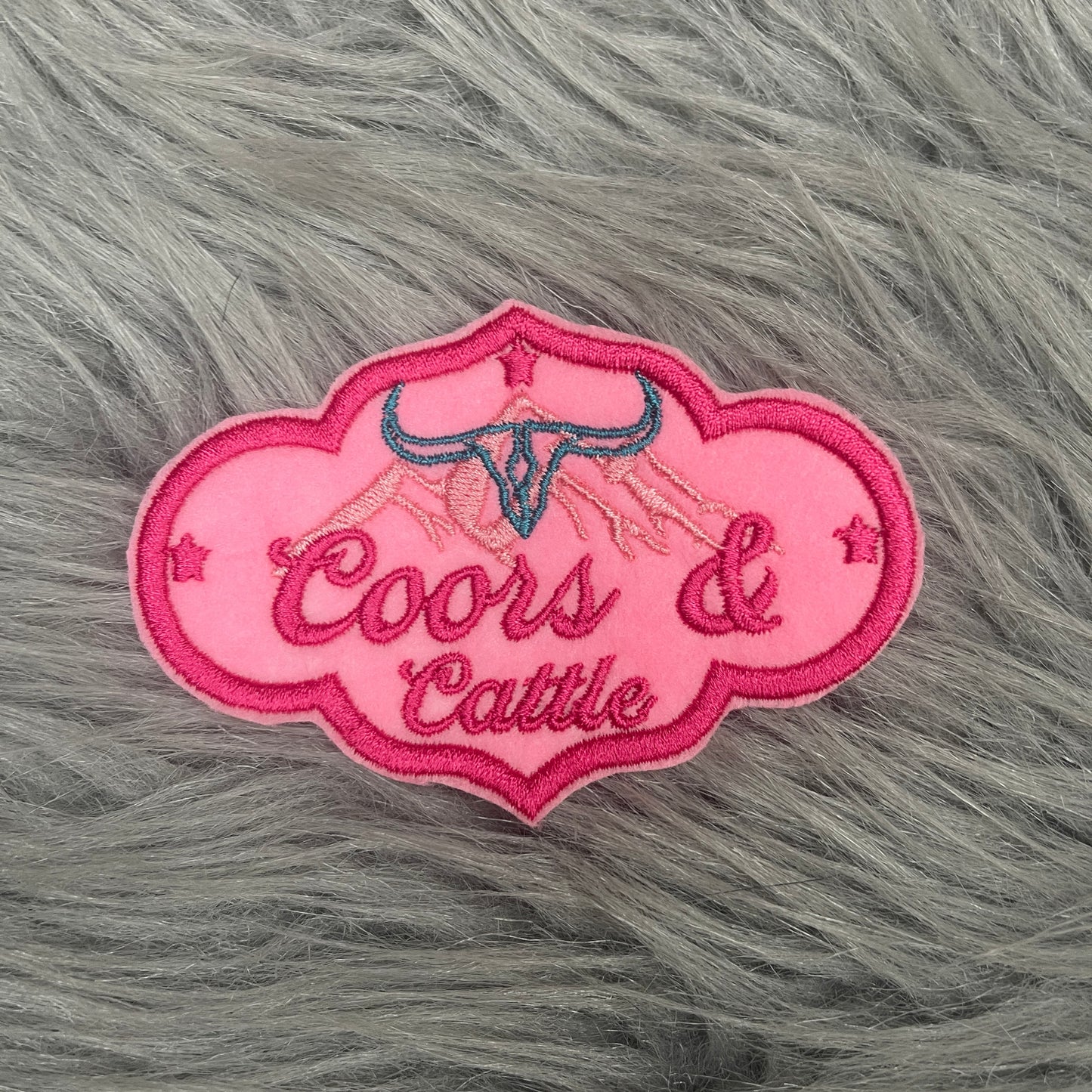 Coors & Cattle iron on patch