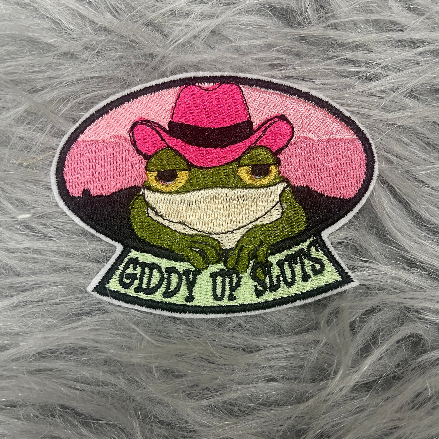 Giddy Up Sluts iron on patch