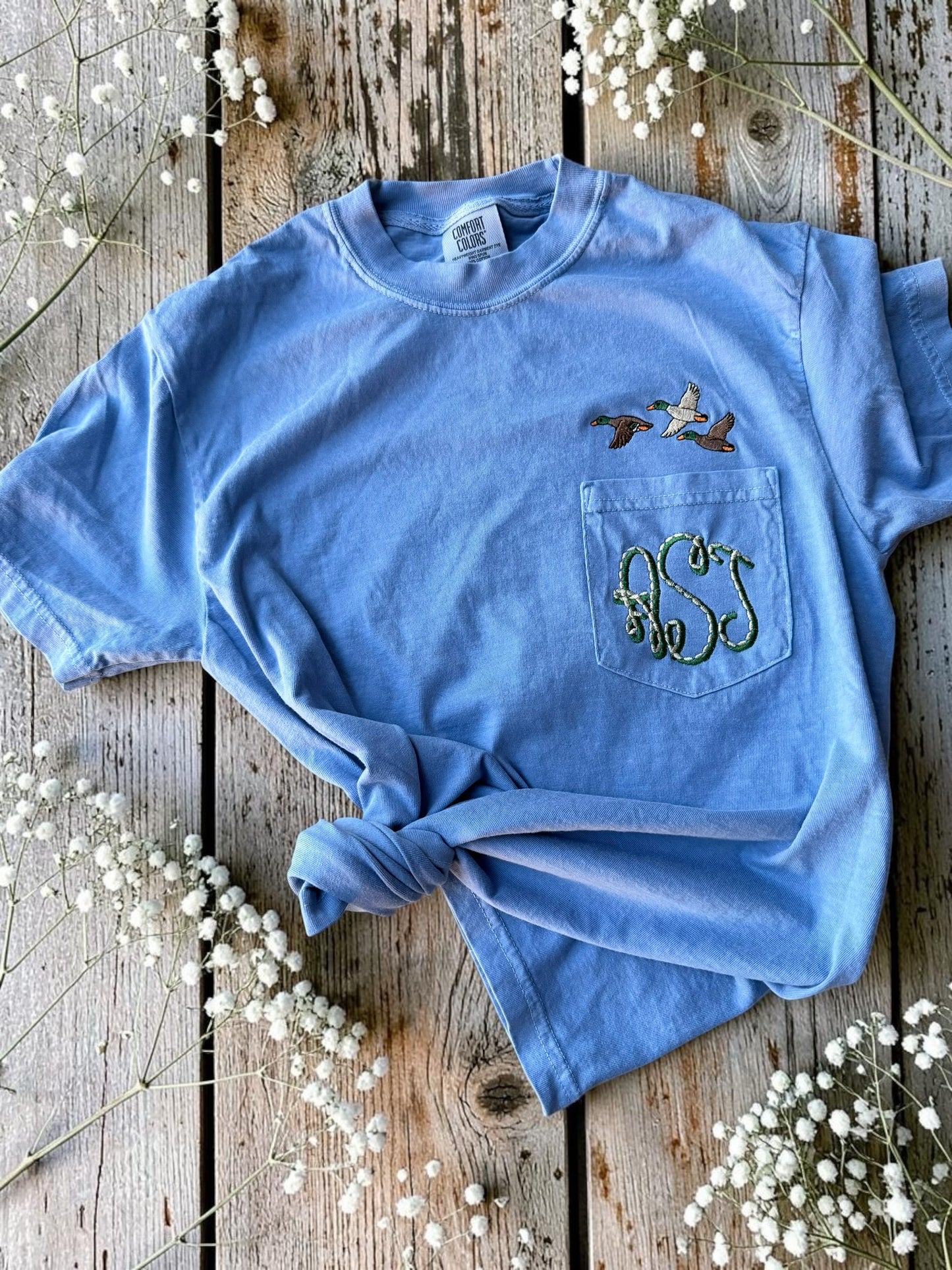 Custom Monogrammed Mallard Pocket Tee