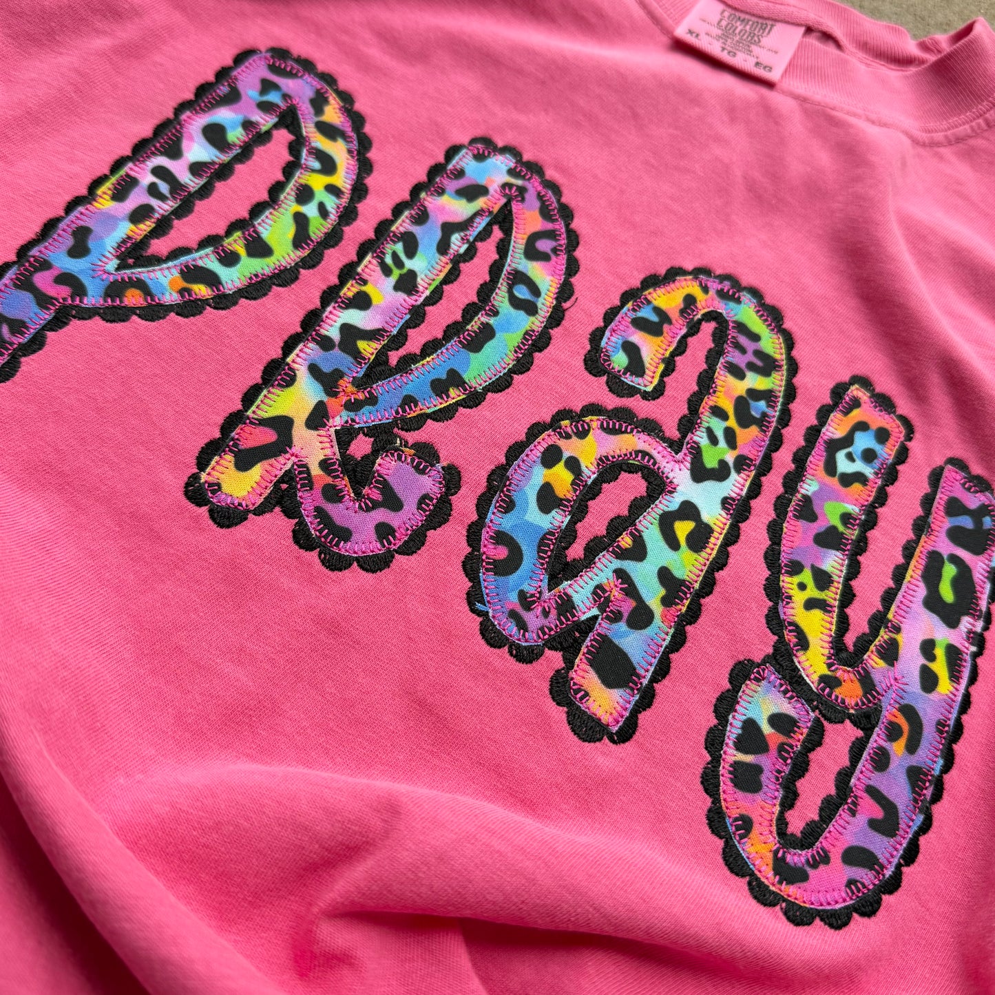 Pray custom embroidered tee