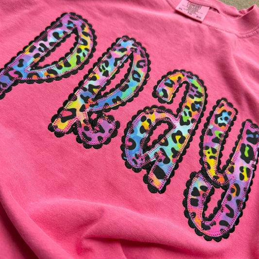 Pray custom embroidered tee